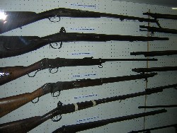 photo: Old rifles at Burgersdorp Museum