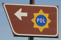 SAPS sign - burgersdorp